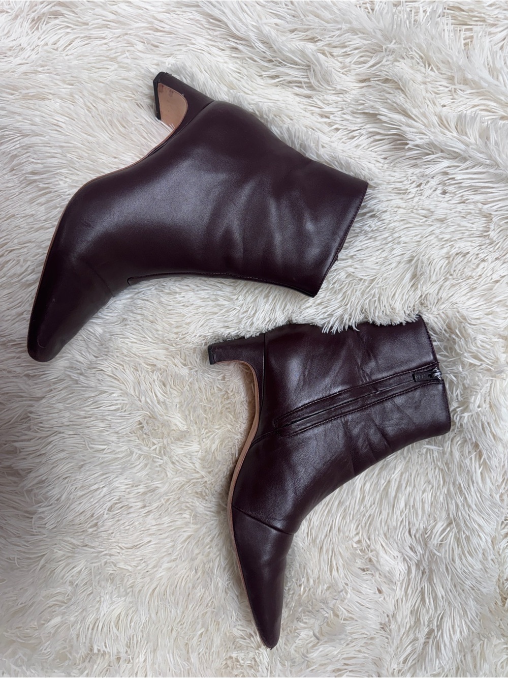 Loeffler Randall ‘Lennon’ Square Toe Ankle Boots - Chocolate Brown, Women’s 8